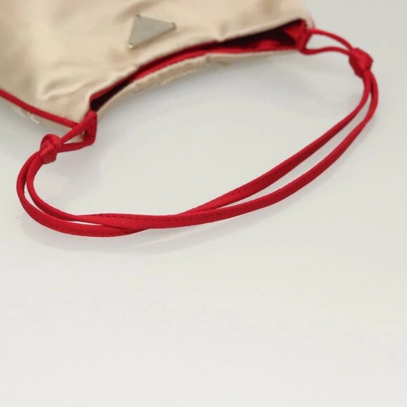 PRADA Hand Bag Satin Beige - Picture 10 of 15